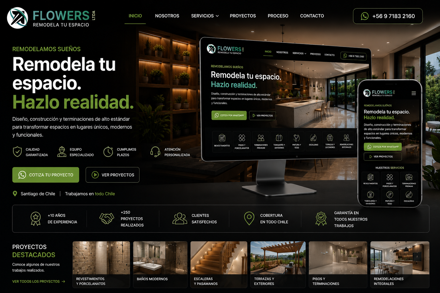 Flowers Ltda — Remodela tu espacio